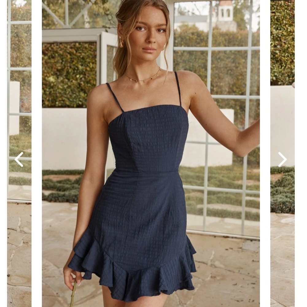 Navy mini dress